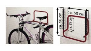 Fahrradzubehoer-Fahrrad-Wandhalterung-Mottez-Wandhalter-fuer-2-Raeder-einklappbar-guenstig
